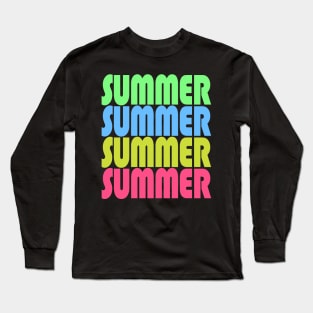 The Colors Of Summer Long Sleeve T-Shirt